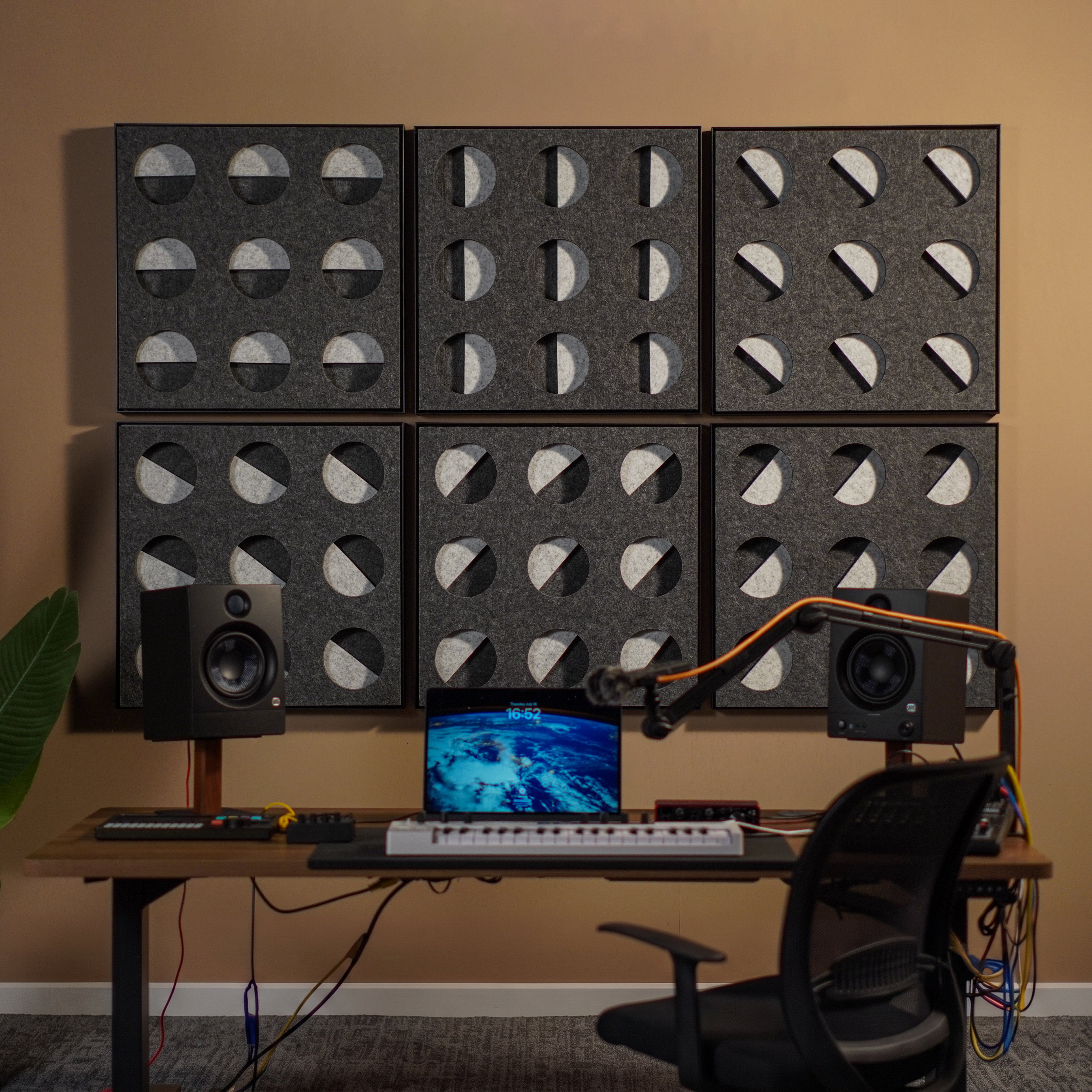 Eclipses Pro 2'x2' Acoustic Panel – Magnetic Celestial Diffuser