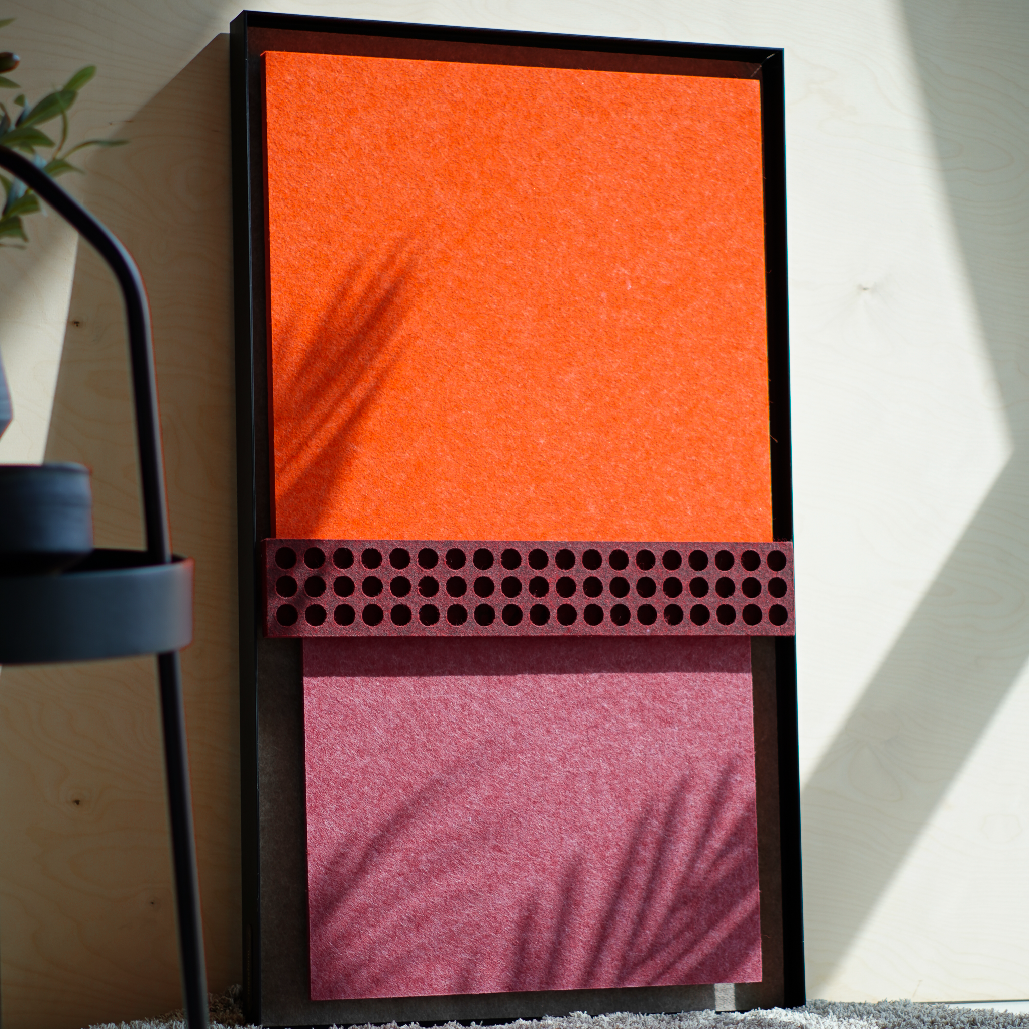 Color Field Acoustic Panel Set – Sculptural Colorfield Triptych