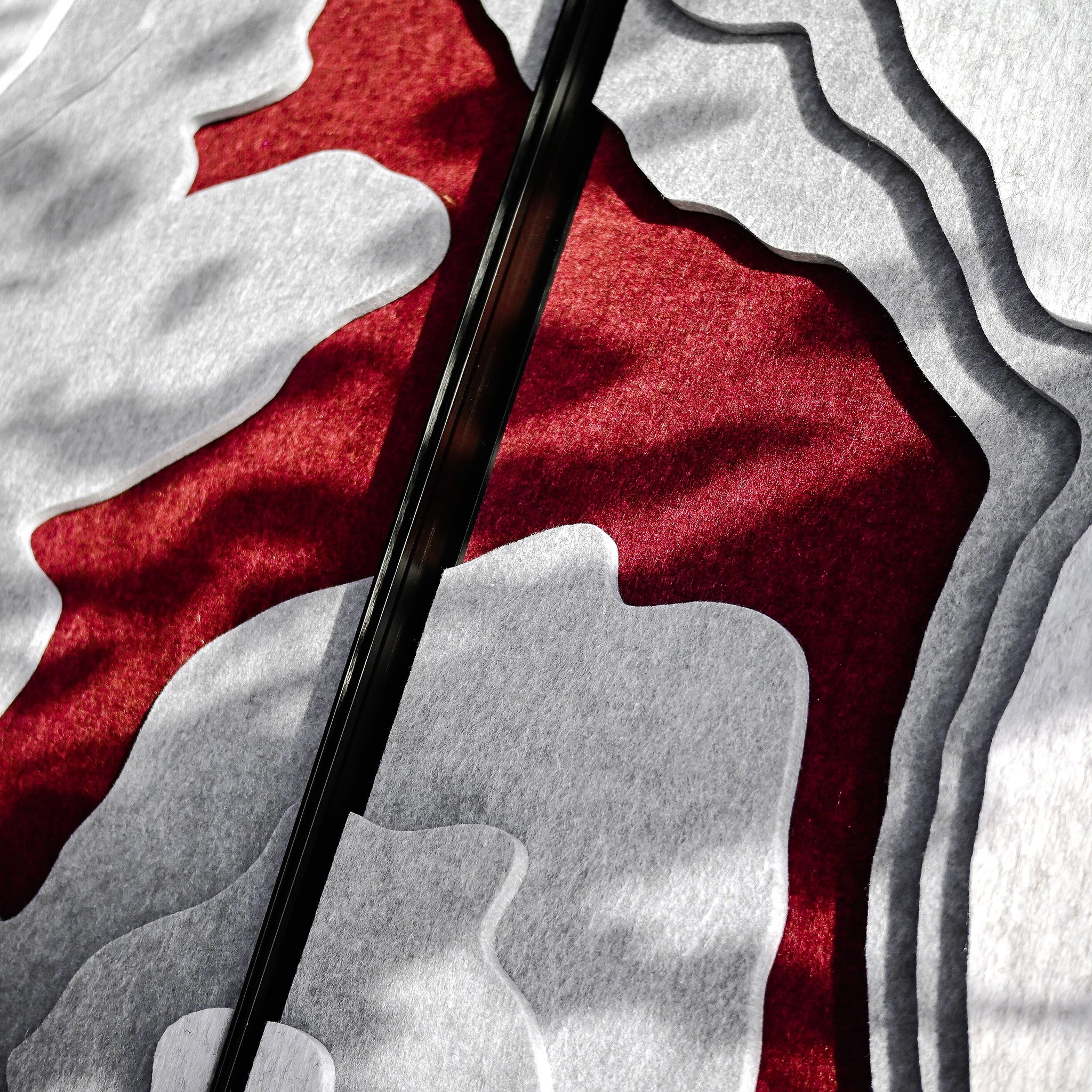 葛蘭峽谷聲學三件組 - 雕塑輪廓壁上藝術