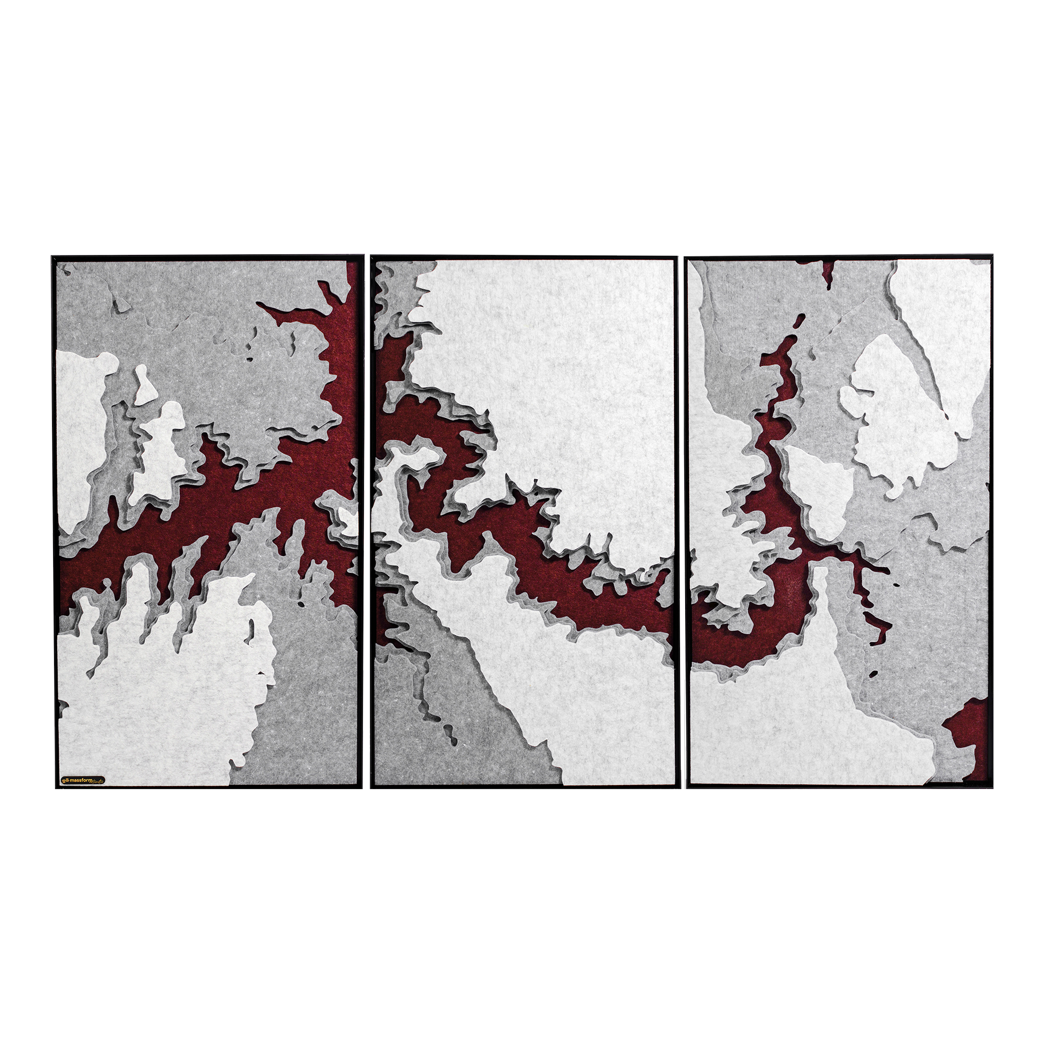 大峽谷聲學三件組 —— 雕塑輪廓壁上藝術