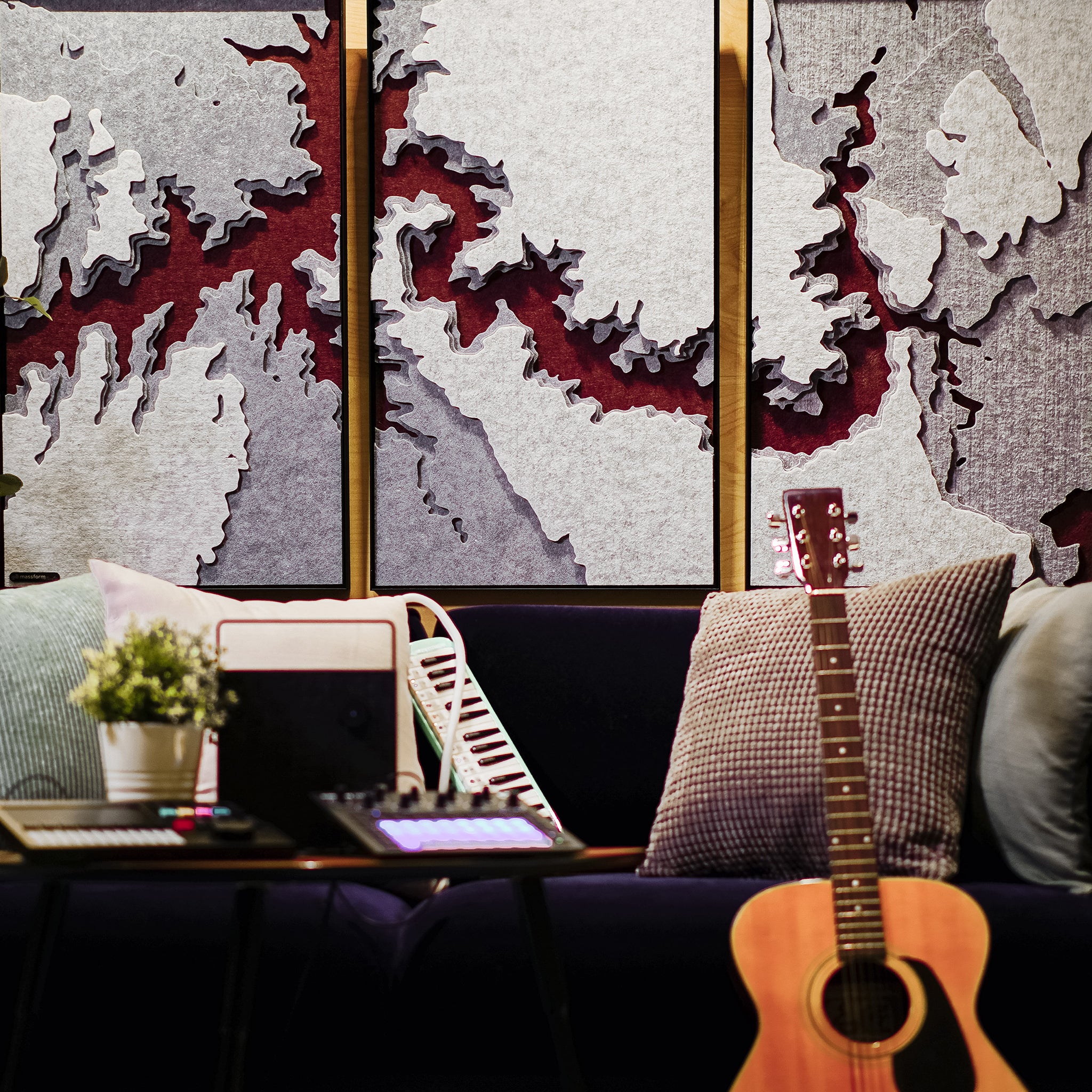 大峽谷聲學三件組 —— 雕塑輪廓壁上藝術