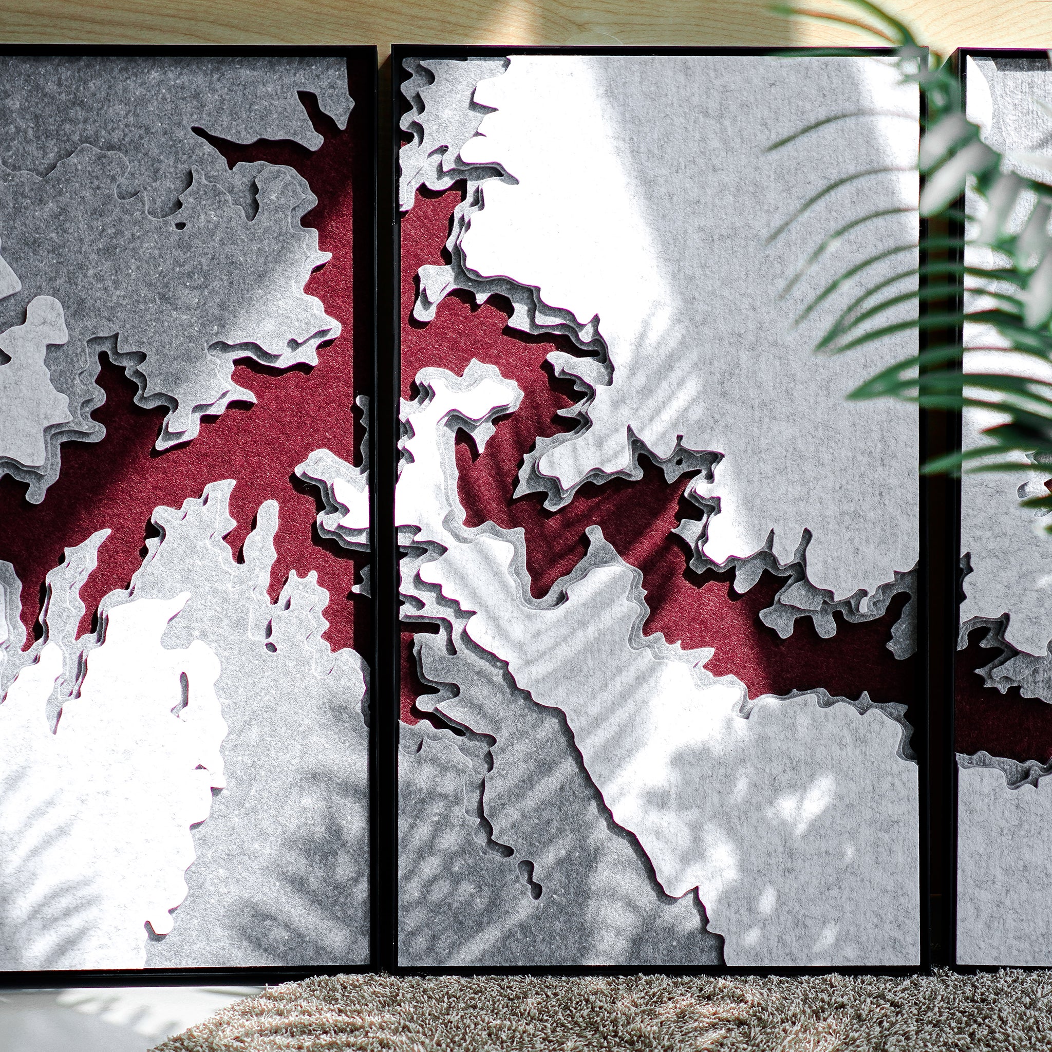 大峽谷聲學三件組 —— 雕塑輪廓壁上藝術