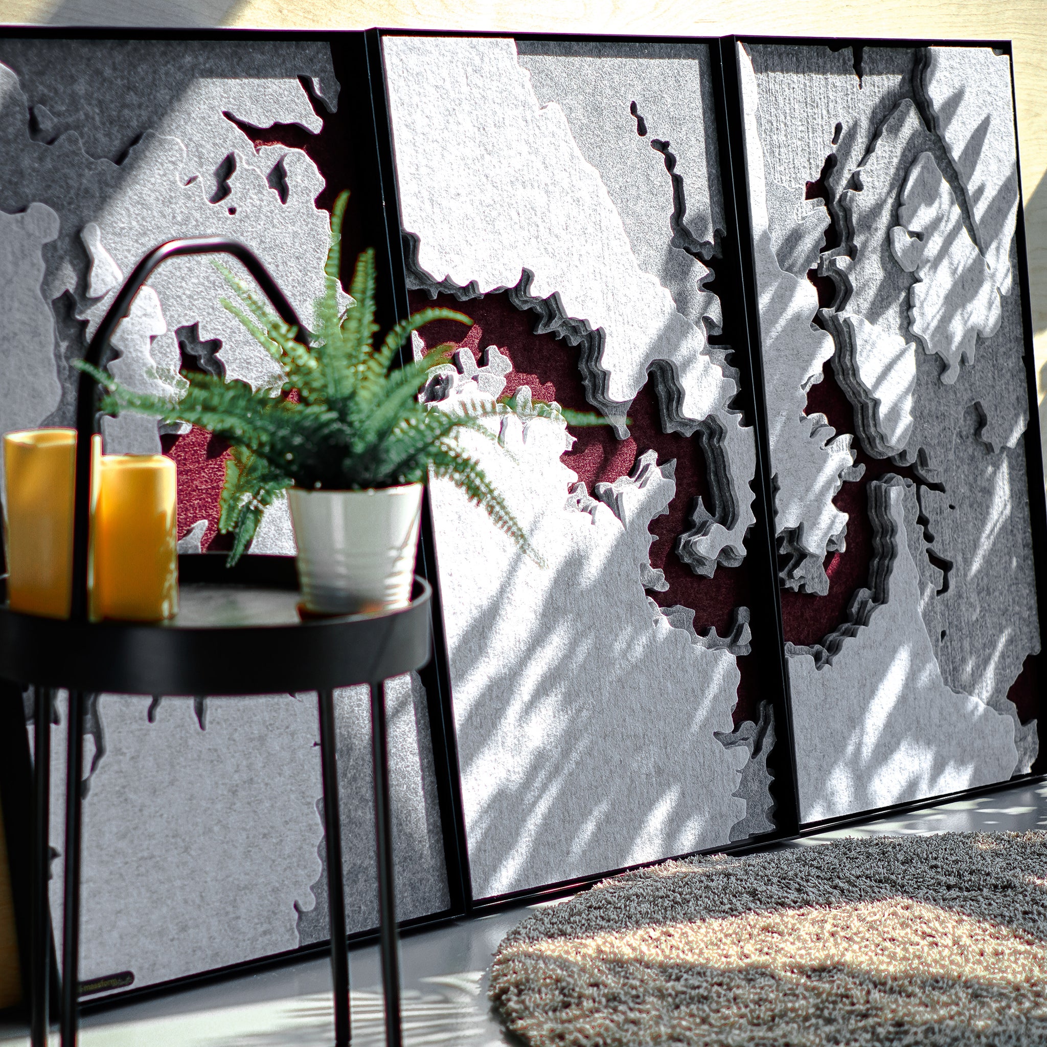 大峽谷聲學三件組 —— 雕塑輪廓壁上藝術