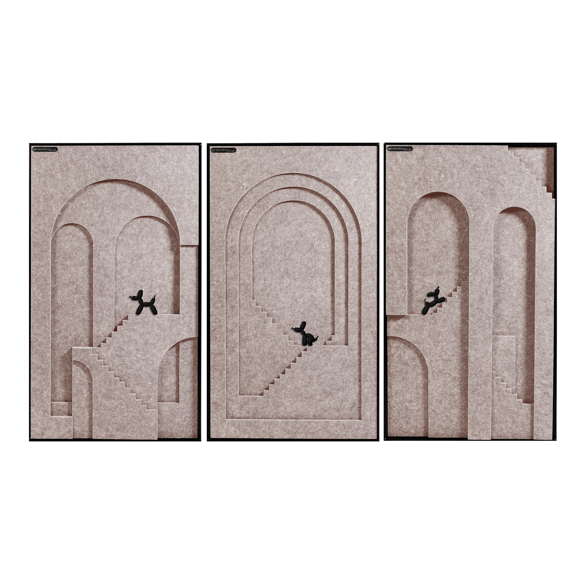 M.C. Escher 聲學面板組 – Sandstone(三件裝)