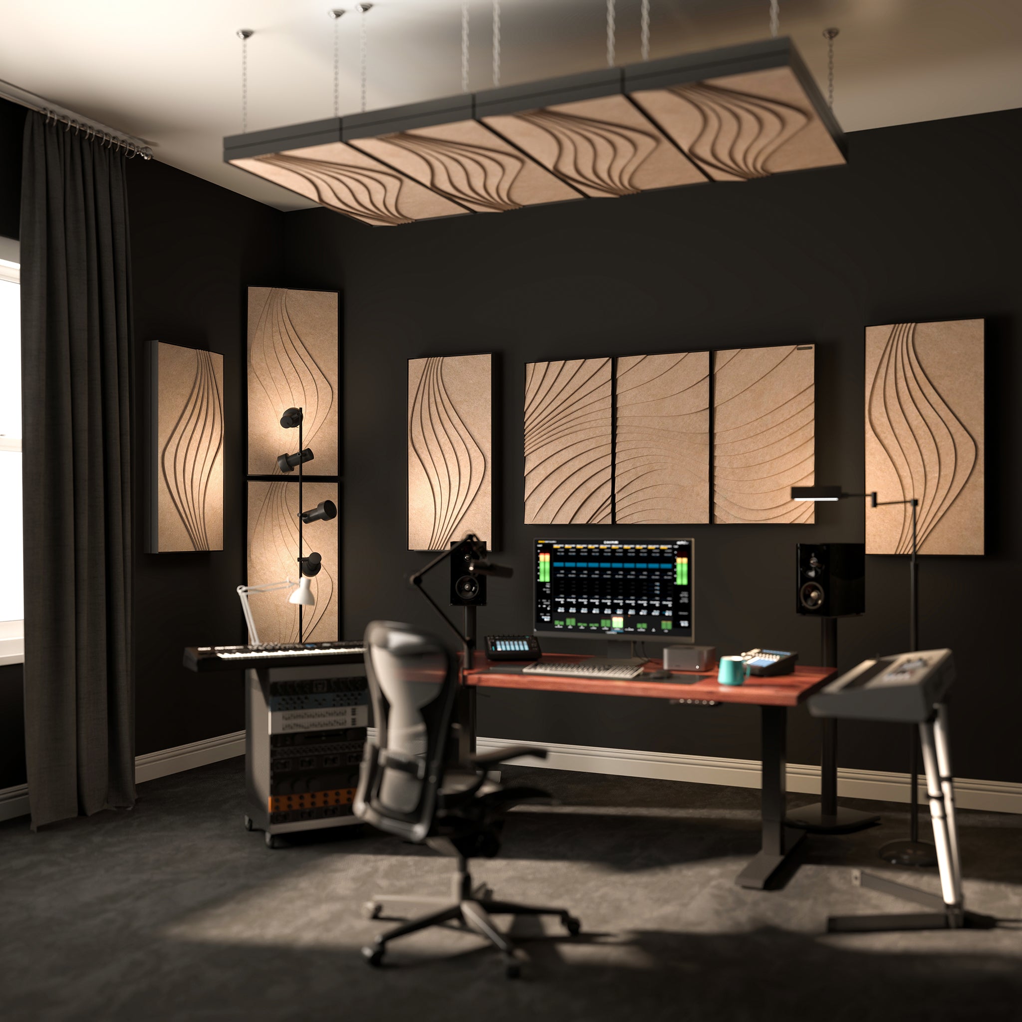 Surge Pro 2'x4' Acoustic Panel – Sandstone with Air Gap