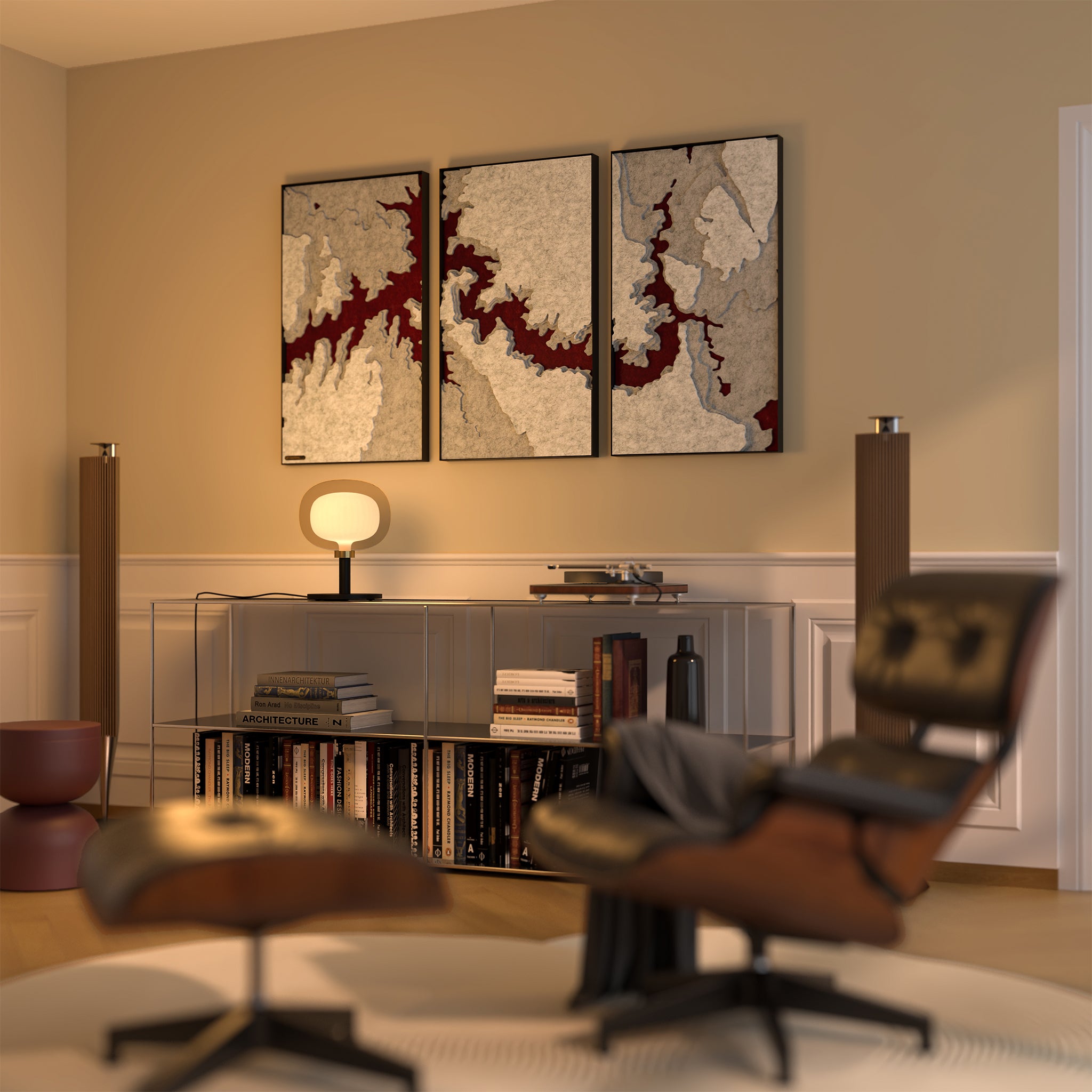 大峽谷聲學三件組 —— 雕塑輪廓壁上藝術