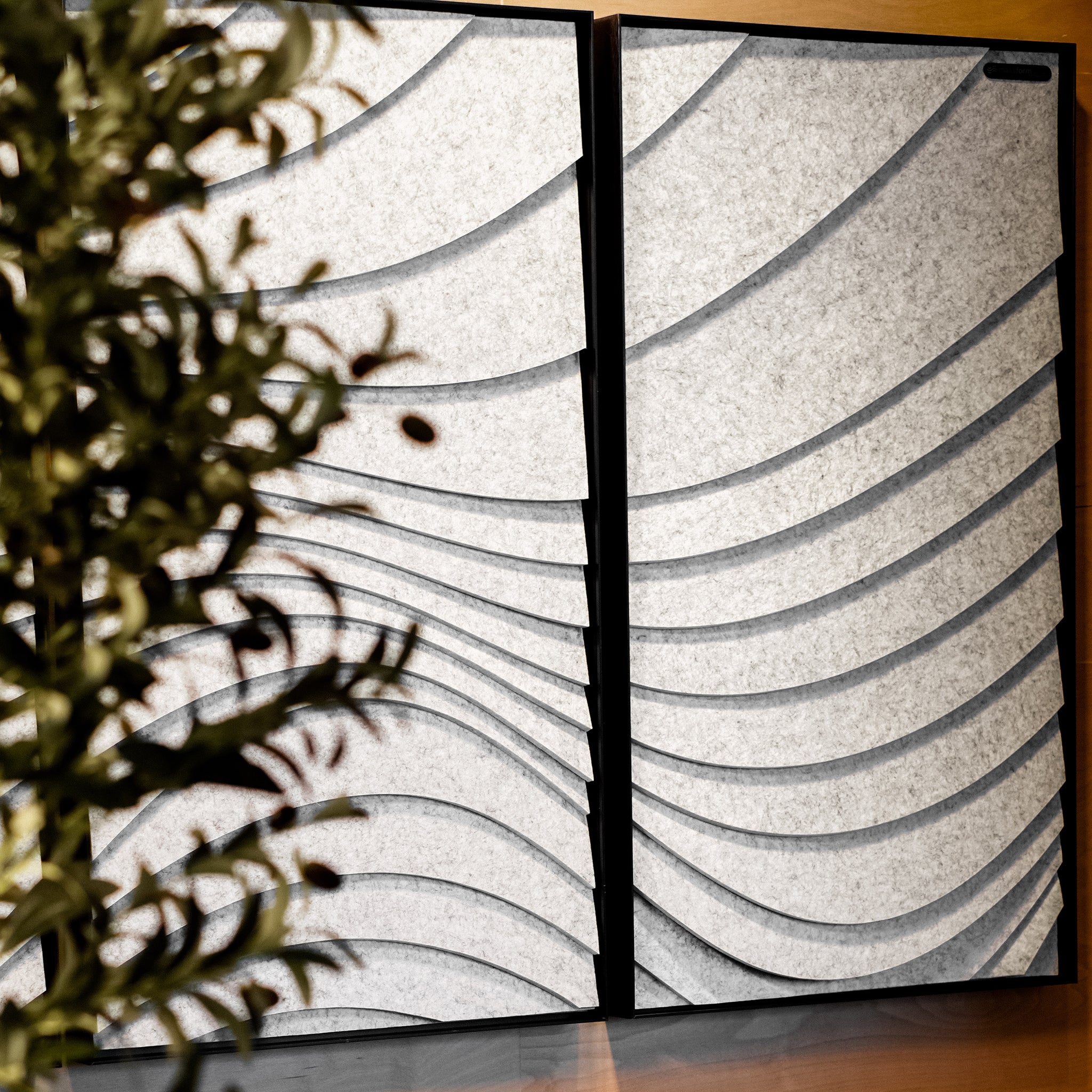 Wave Acoustic Panel Set – Silver Nimbus (3 Panels)