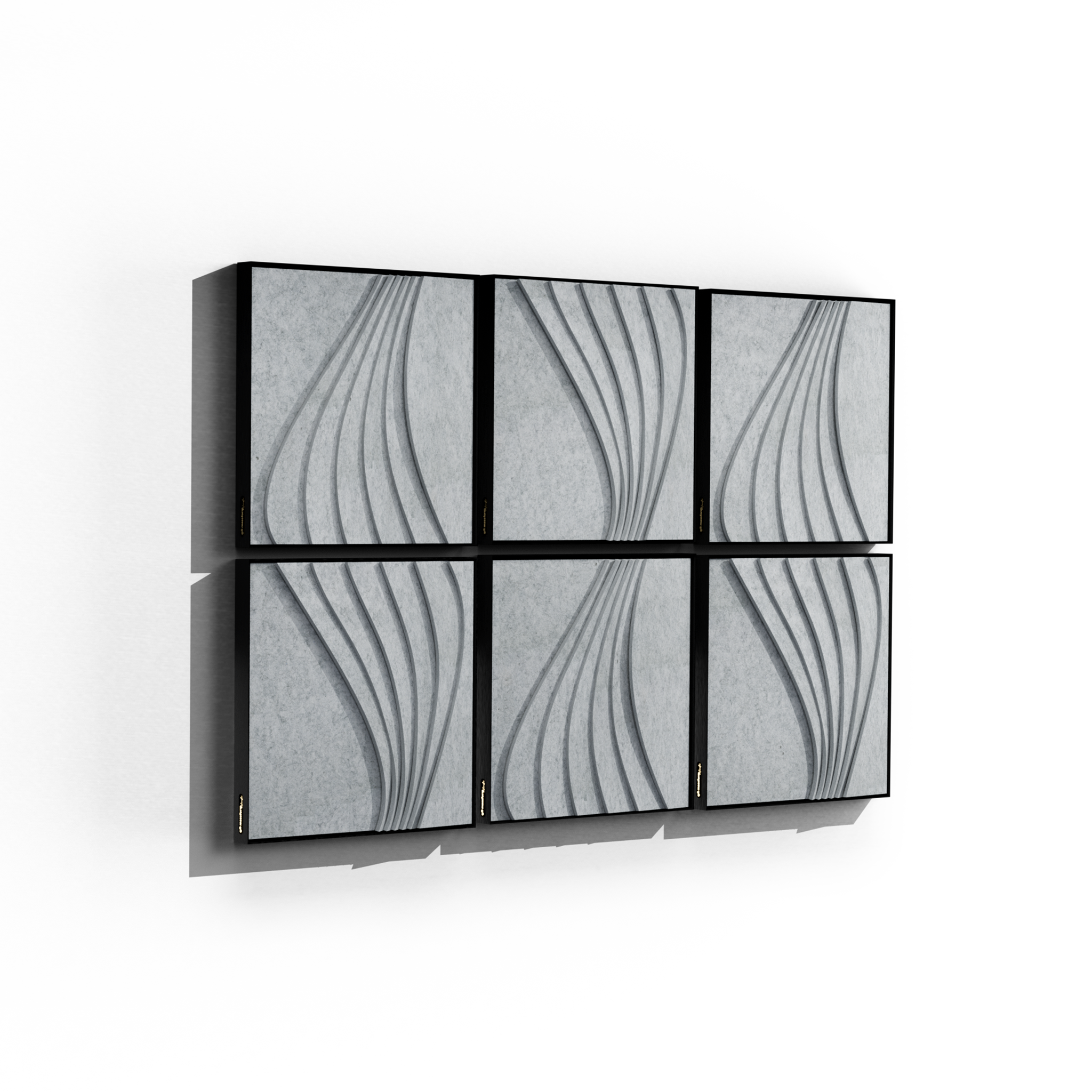 Surge Pro 2'x2' Acoustic Panel – Silver Nimbus with Air Gap