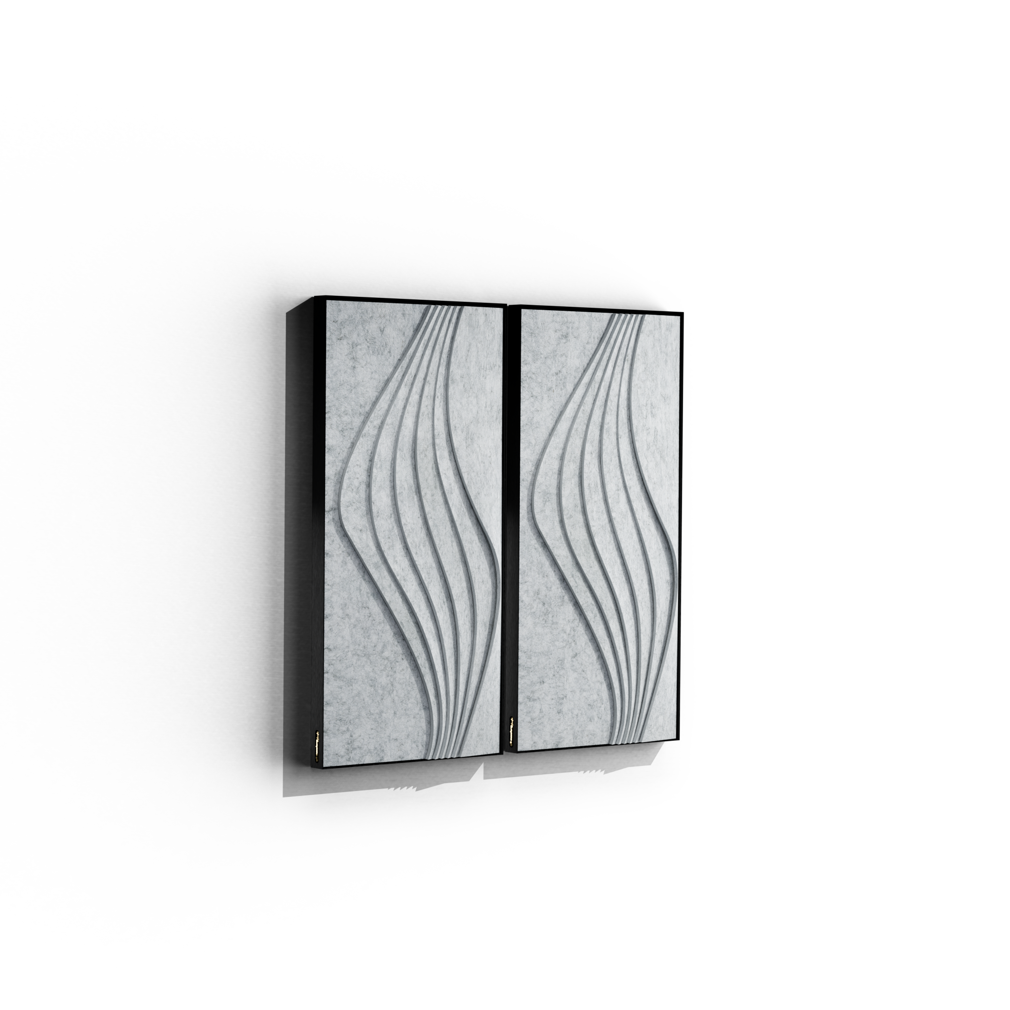 Surge Pro 2'x4' Acoustic Panel – Silver Nimbus with Air Gap