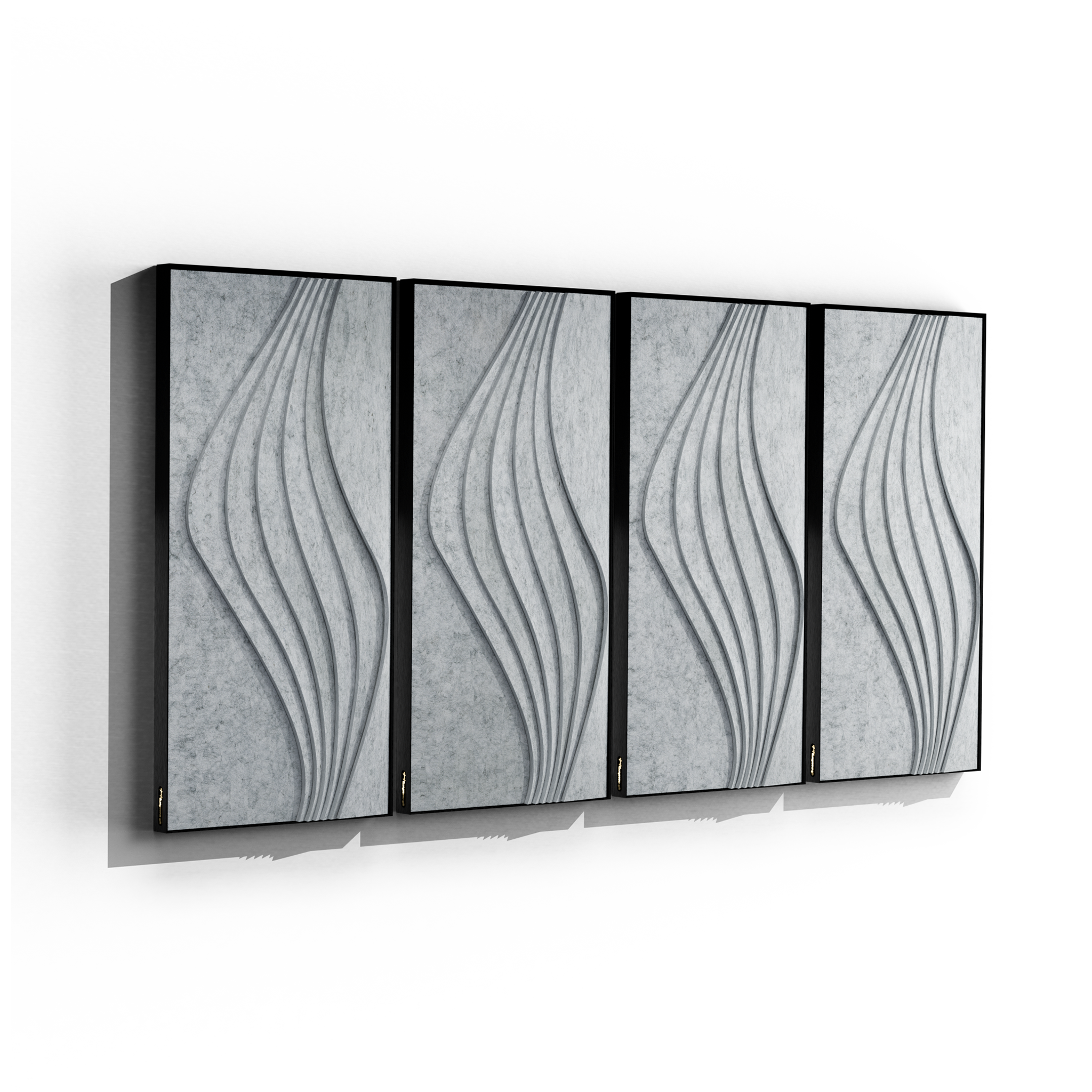 Surge Pro 2'x4' Acoustic Panel – Silver Nimbus with Air Gap