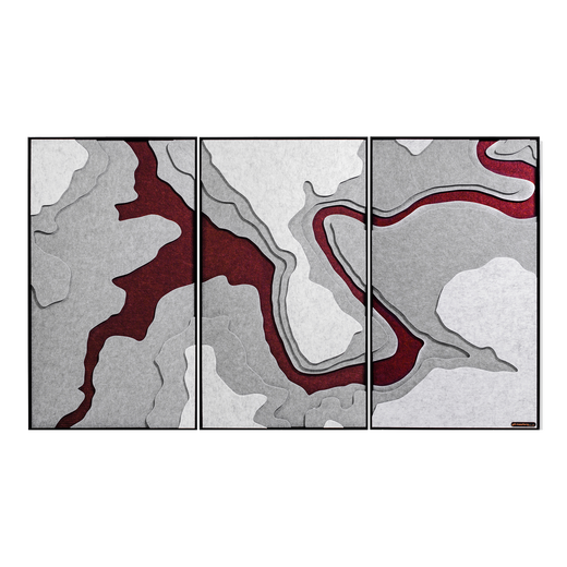 Glen Canyon Acoustic 3 Panel Set – Sculpted Contour Wall Art