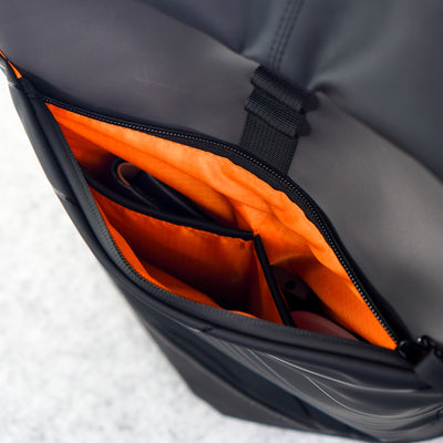 WAVE rolltop Backpack | water-resistant, laptop-ready, city-to-studio carry