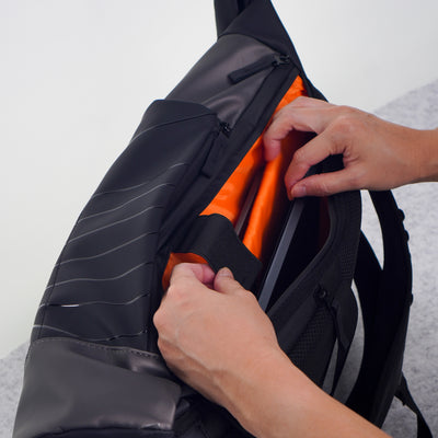 WAVE rolltop Backpack | water-resistant, laptop-ready, city-to-studio carry