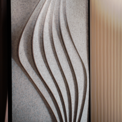 Surge Pro 2'x4' 吸音板 – Sandstone 配氣隙