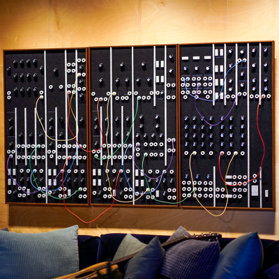 Moogdulation Acoustic Panel Set – Modular Synth Wall Art + Patch Cables