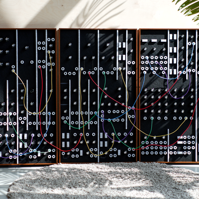 Moogdulation Acoustic Panel Set – Modular Synth Wall Art + Patch Cables