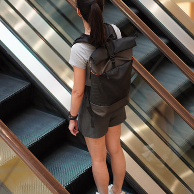 WAVE rolltop Backpack | water-resistant, laptop-ready, city-to-studio carry