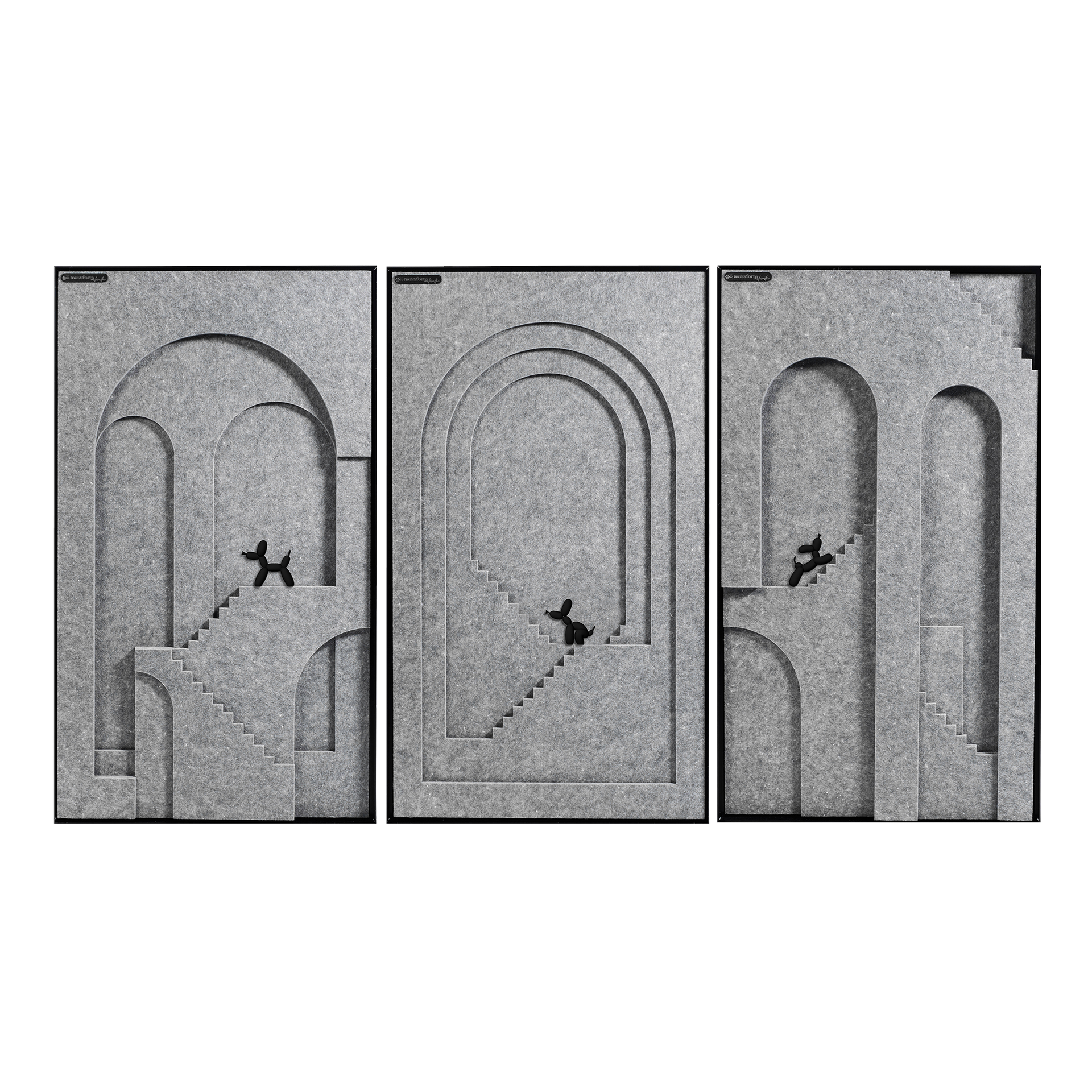 M.C. Escher Inspired Acoustic Panels (Moon Shadow) – massform