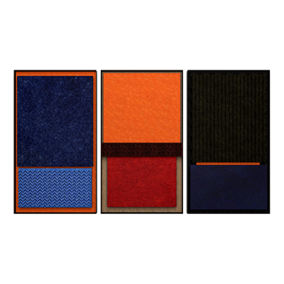 Color Field Acoustic Panel Set – Sculptural Colorfield Triptych