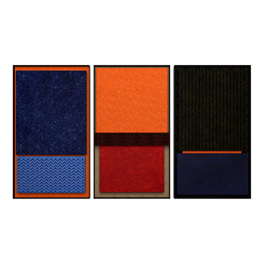 Color Field Acoustic Panel Set – Sculptural Colorfield Triptych
