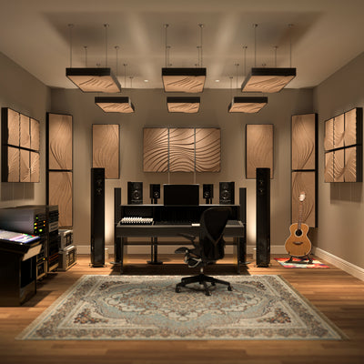 Surge Pro 2'x2' Acoustic Panel – Sandstone with Air Gap