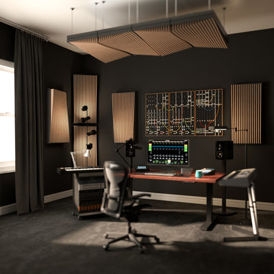 Moogdulation Acoustic Panel Set – Modular Synth Wall Art + Patch Cables