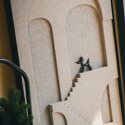 M.C. Escher Acoustic Panel Set – Sandstone (3 Panels)