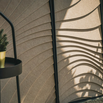 Wave Acoustic Panel Set – Sandstone (3 Panels)