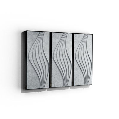 Surge Pro 2'x4' Acoustic Panel – Silver Nimbus with Air Gap
