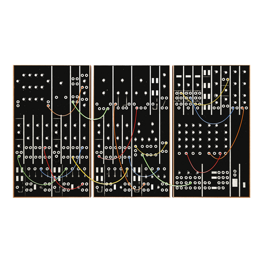 Moogdulation Acoustic Panel Set – Modular Synth Wall Art + Patch Cables